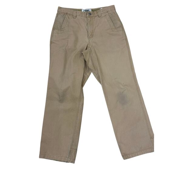 M.K. Jackson‎ Hole Work Pants 32x30 Khaki Canvas Utility Carpenter Style Worn - Picture 1 of 6